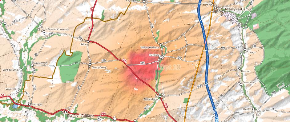 InfoSIG-QGIS-ENR3 Impact Visuel eolien